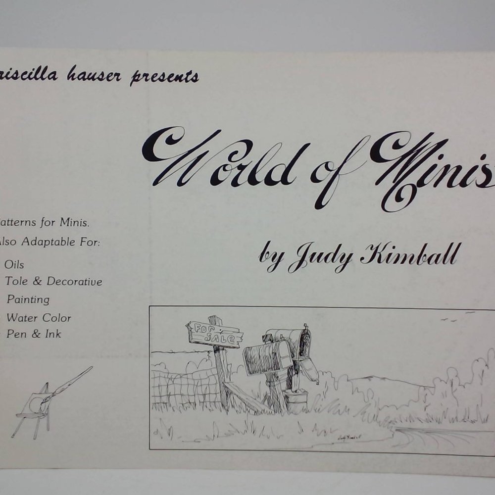 Pricilla Hauser Presents World of Minis' by Judy Kimball 1975 LOT#10